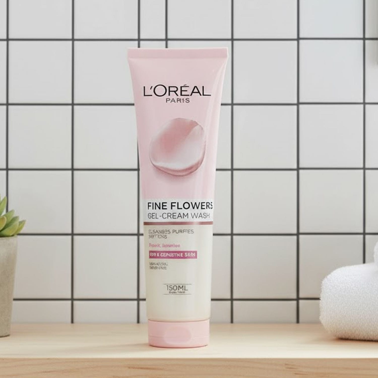 LOreal-Fine-Flowers-Gel-Cream-Wash-–-150ml.jpg L’Oreal Fine Flowers Gel-Cream Wash – 150ml - Image 1