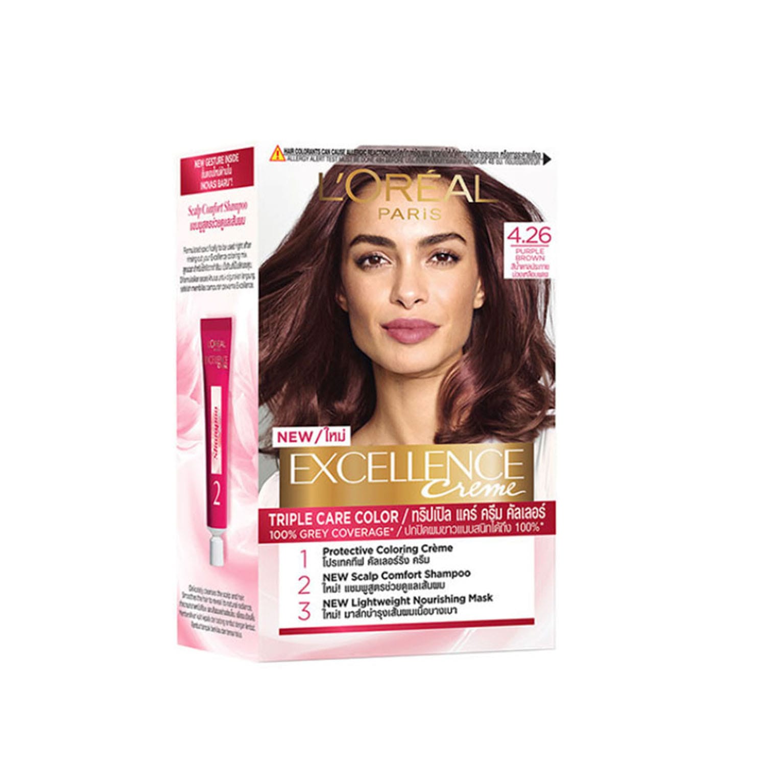 LOreal-Paris-Excellence-Creme-Permanent-Hair-Color-Purple-Brown-4.26.jpg L’Oreal Paris Excellence Creme Permanent Hair Color Purple Brown 4.26 - Image 1