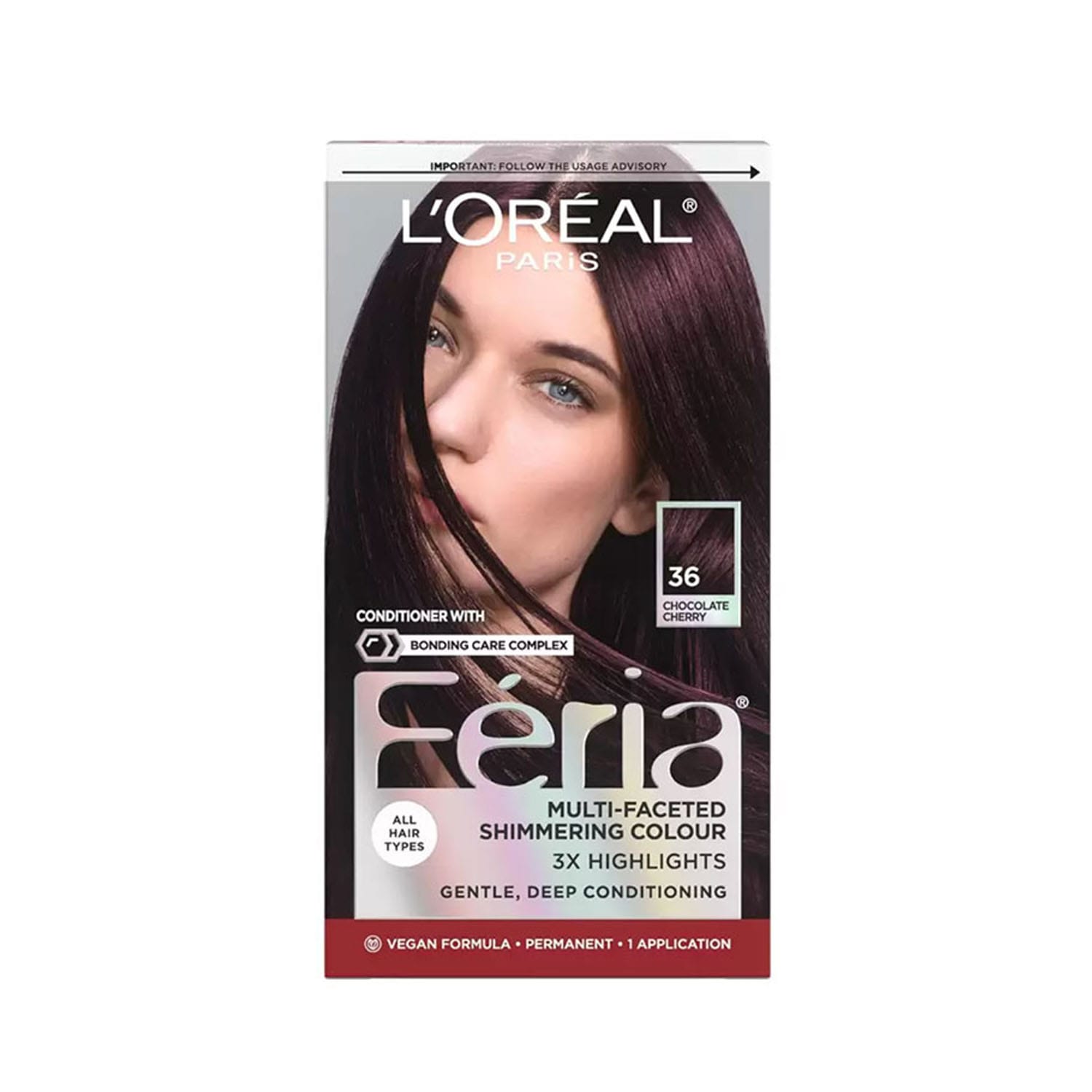 LOreal-Paris-Feria-Multi-Faceted-Shimmering-Permanent-Hair-Color-Chocolate-Cherry-36.jpg L’Oreal Paris Feria Multi-Faceted Shimmering Permanent Hair Color Chocolate Cherry 36 - Image 1