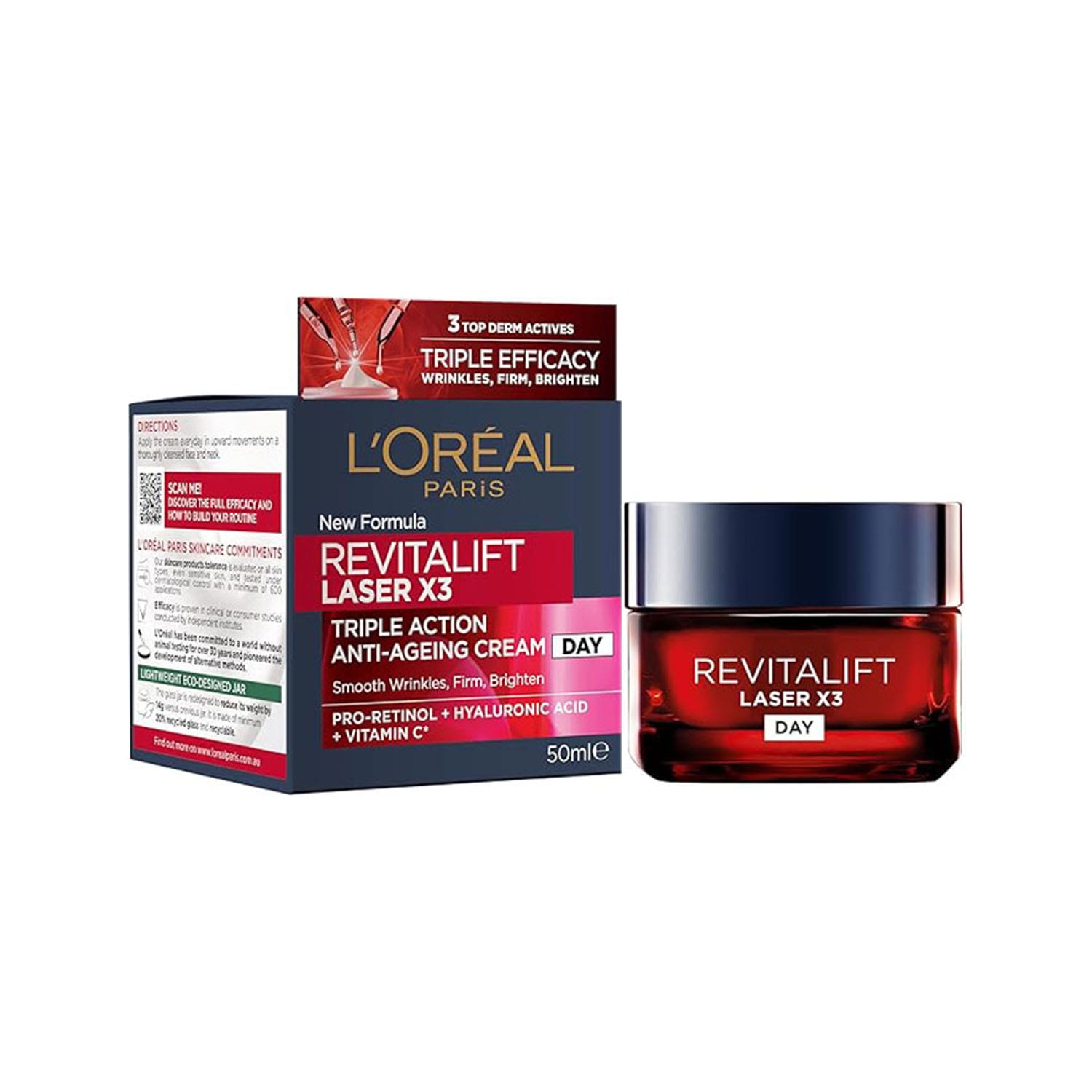 LOreal-Paris-Revitalift-Laser-X3-Day-Cream-–-50ml.jpg L’Oreal Paris Revitalift Laser X3 Day Cream – 50ml - Image 1