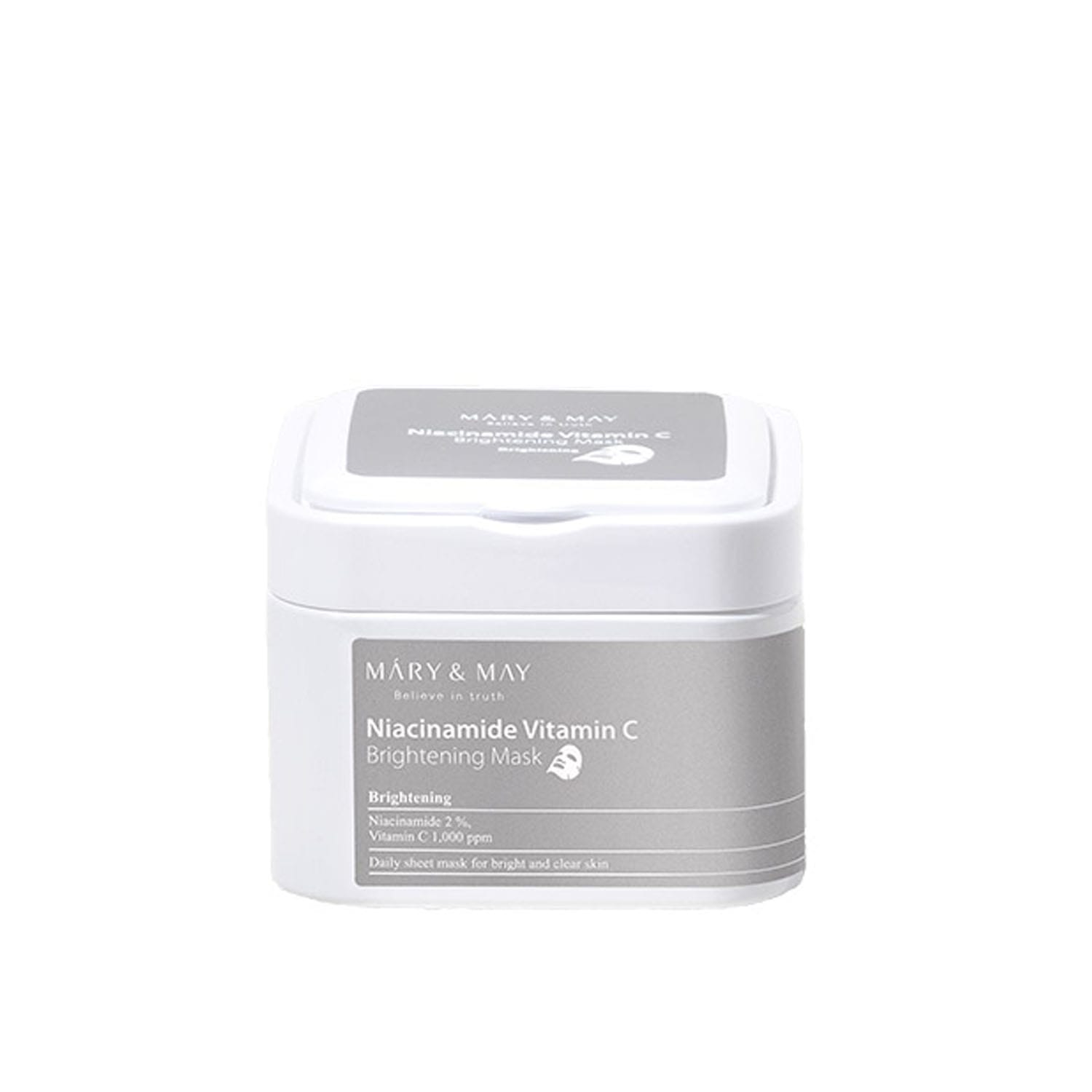 Mary-May-Niacinanide-Vitamin-C-Brightening-Mask-30ea.jpg Mary & May Niacinanide Vitamin C Brightening Mask (30ea) - Image 1