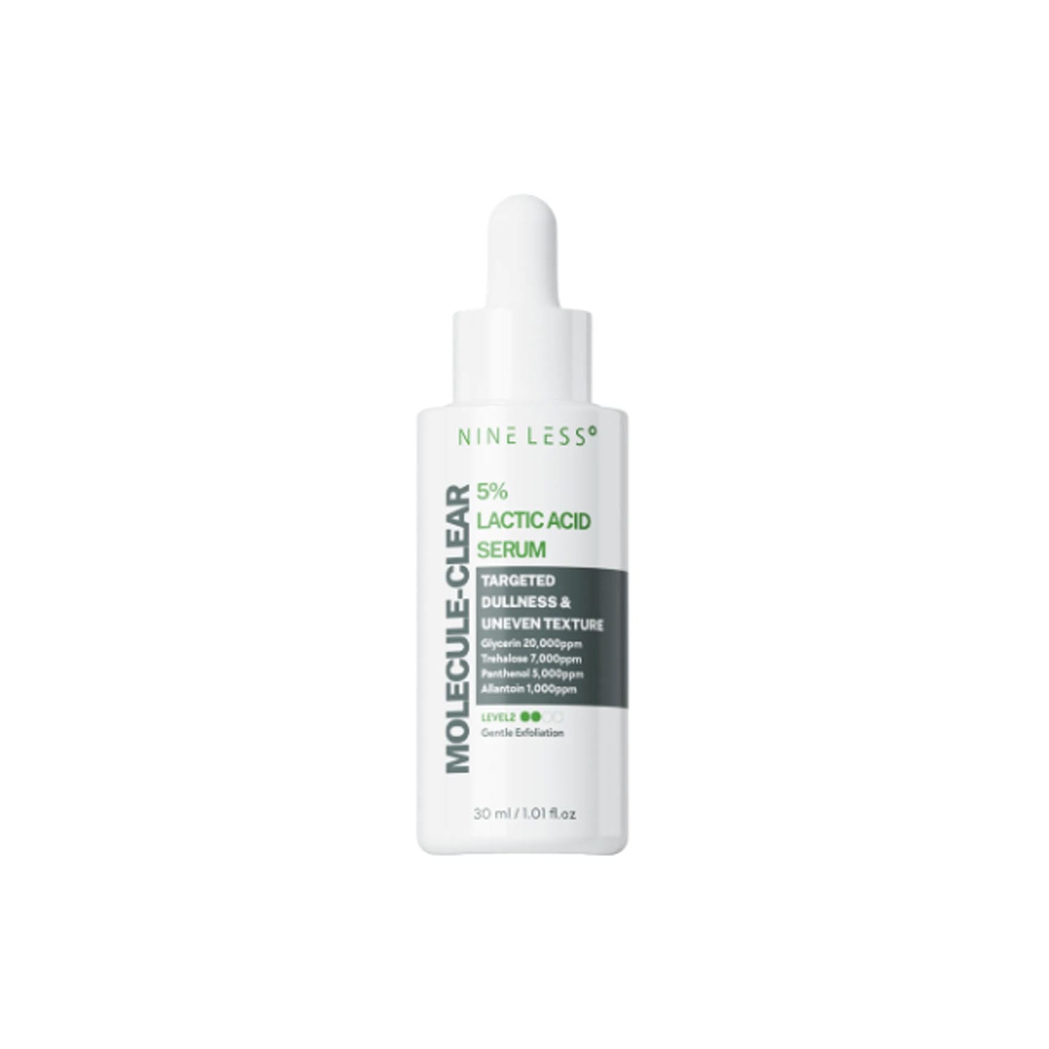 NINE-LESS-Molecule-Clear-5-Lactic-Acid-Serum-30ml.jpg NINE LESS Molecule-Clear 5% Lactic Acid Serum 30ml - Image 1