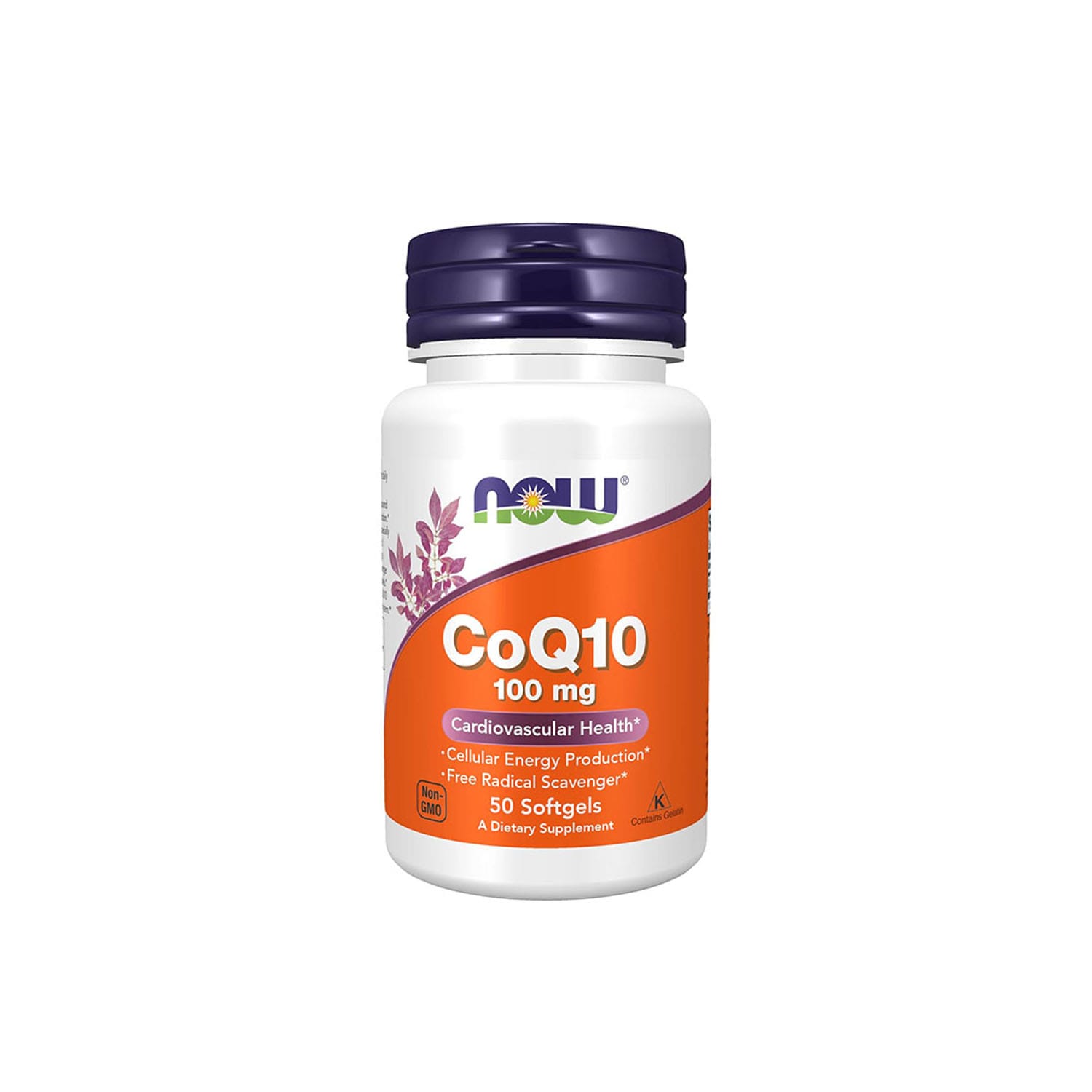 NOW-Supplements-CoQ10-100mg-–-50-Softgels.jpg NOW Supplements CoQ10 100mg – 50 Softgels - Image 1