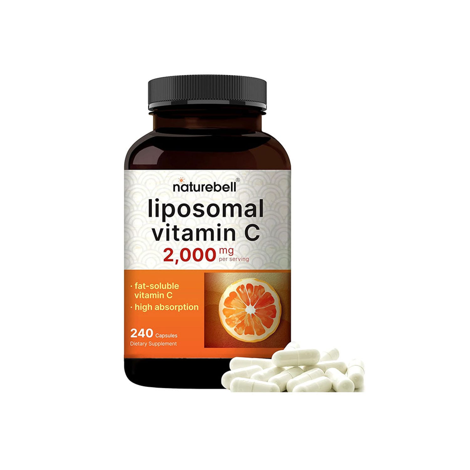 NatureBell-Liposomal-Vitamin-C-2000mg-Per-Serving-–-240-Capsules.jpg NatureBell Liposomal Vitamin C 2000mg Per Serving – 240 Capsules - Image 1