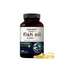 NatureBell Omega 3 Fish Oil 4200mg 180 Burpless Softgels