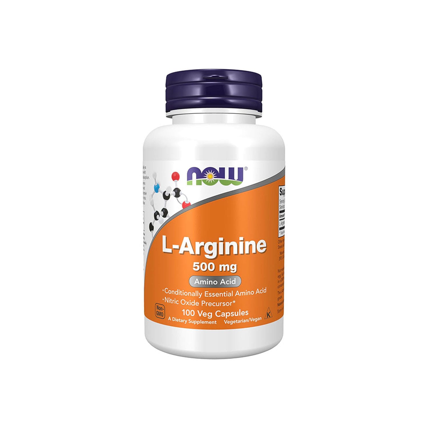 Now-Foods-L-Arginine-500mg-–-100-Veg-Capsules.jpg Now Foods L-Arginine 500mg – 100 Veg Capsules - Image 1
