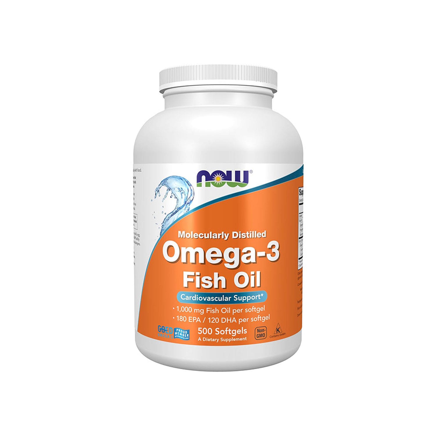 Now-Foods-Omega-3-Fish-Oil-Molecularly-Distilled-–-500-Softgels.jpg Now Foods Omega-3 Fish Oil Molecularly Distilled – 500 Softgels - Image 1