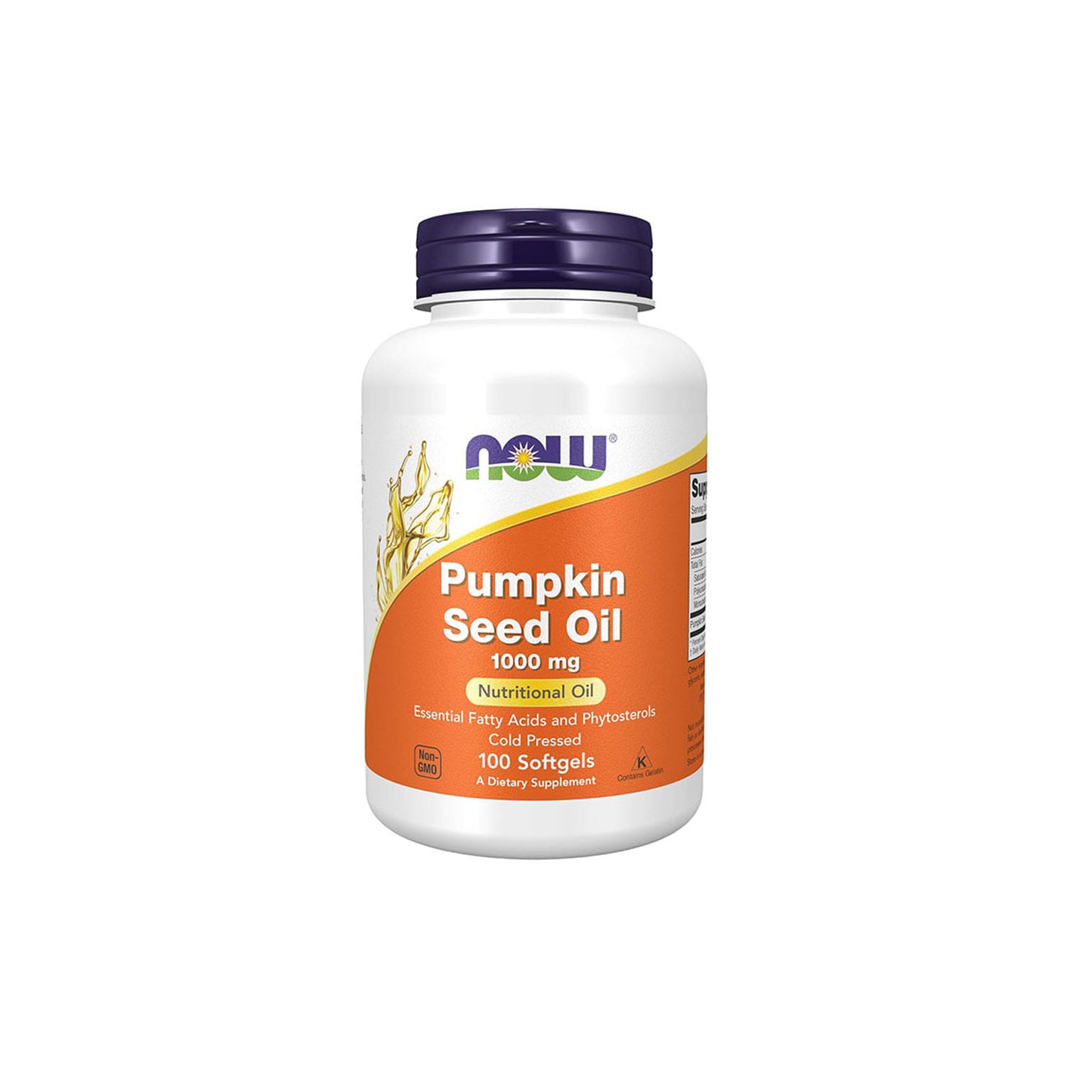 Now-Foods-Pumpkin-Seed-Oil-1000-mg-–-100-Softgels.jpg Now Foods Pumpkin Seed Oil 1000 mg – 100 Softgels - Image 1