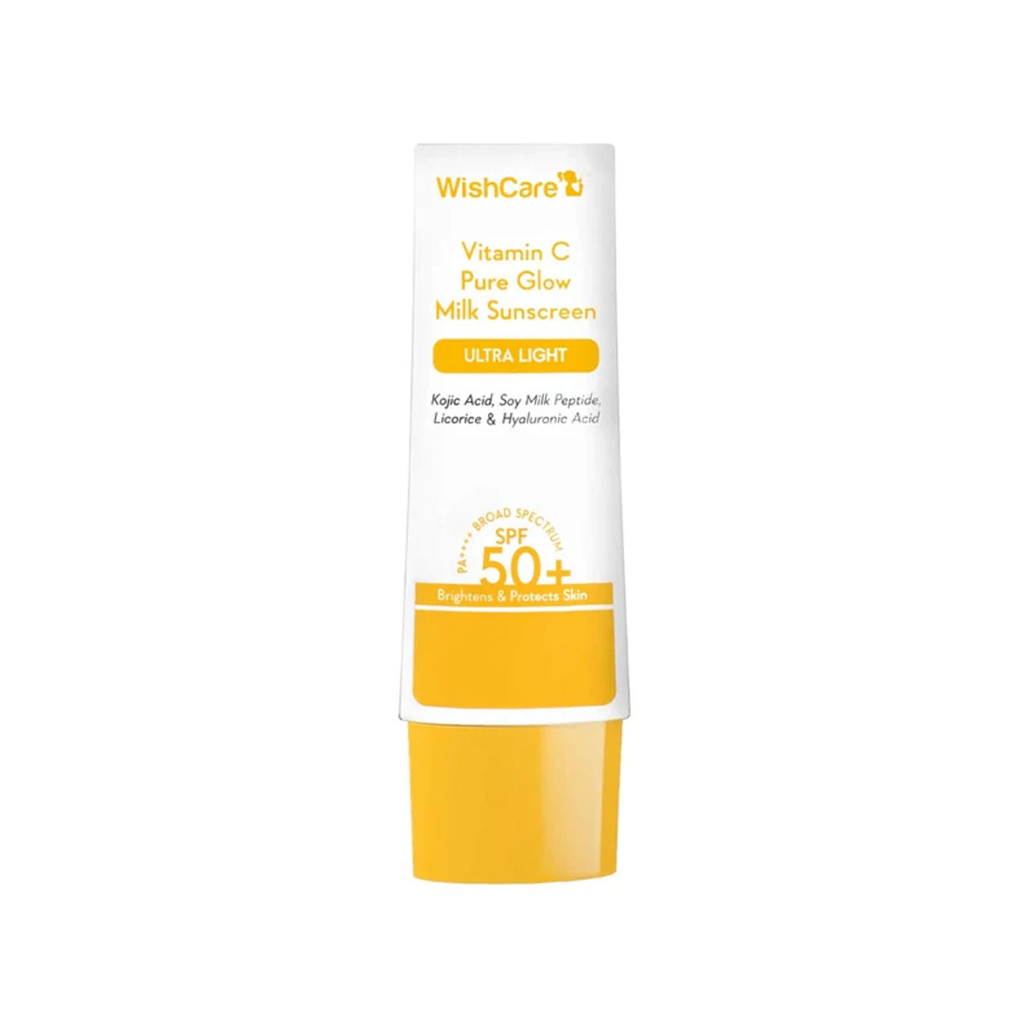 Vitamin-C-Pure-Glow-Milk-Sunscreen-SPF-50-PA.jpg Wishcare Vitamin C Pure Glow Milk Sunscreen | SPF 50 PA++++ - Image 1