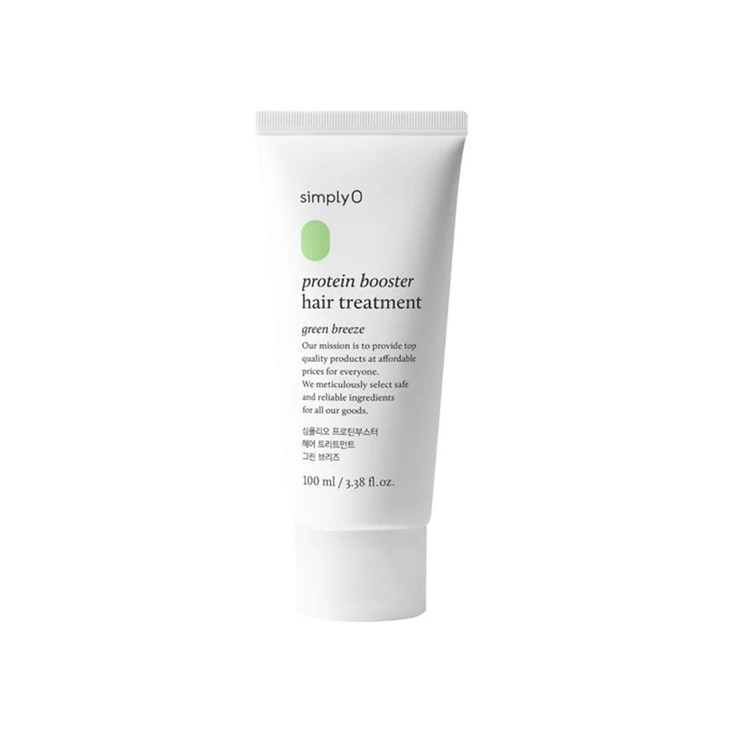 simplyO-Protein-Booster-Hair-Treatment-Green-Breeze-100ml.jpg simplyO Protein Booster Hair Treatment Green Breeze 100ml - Image 1