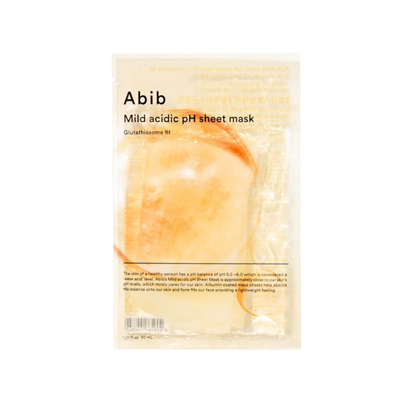 ABIB Mild acidic pH sheet mask Glutathiosome fit (10 sheets) 30ml (Set) ABIB Mild acidic pH sheet mask Glutathiosome fit (10 sheets) 30ml (Set)