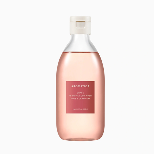Aromatica Grace Perfume Body Wash Rose & Geranium - 300ml