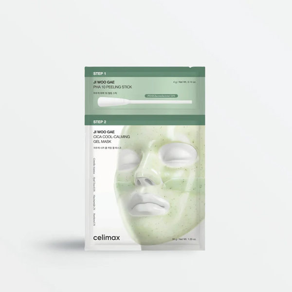 CELIMAX Ji Woo Gae Cica PHA Peel 2-Step Gel Mask (4ea)