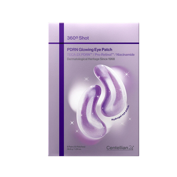 CENTELLIAN 24+ 360º Shot PDRN glowing eye patch (6 pairs)
