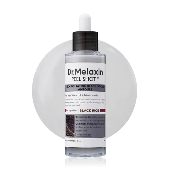 Dr.Melaxin Peel Shot Exfoliating Black Rice Ampoule - 80ml